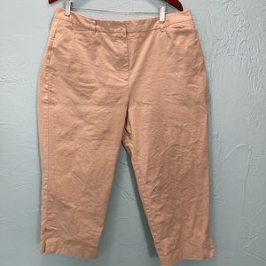 Talbots 
16 stretch khaki capris